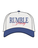 The Canvas Cap - Natural / Liberty - Rumble - Center Crown Stacked "RUMBLE STRONG" - Embroidered - Full Color