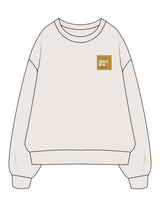 The Womens Crewneck - Bone - Next Era Legal - Left Chest Boxed - Printed - Full Color