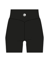 The Basic Short - Black - ZENERGY CYCLING - Back Waistline Icon - Printed - White