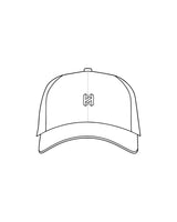 The Dad Hat - White - Heat Bootcamp - Center Crown & Side Logo - Embroidered - Black