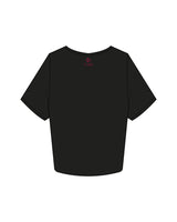 The Crop Tee - Black - 513 Lagree - Center Chest Stacked & Center Back Neckline - Printed - Full Color