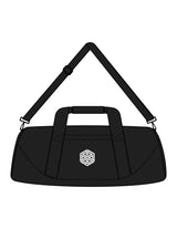 The Gym Duffel - Black - Club Body - Front & Back Center Body - Printed - White
