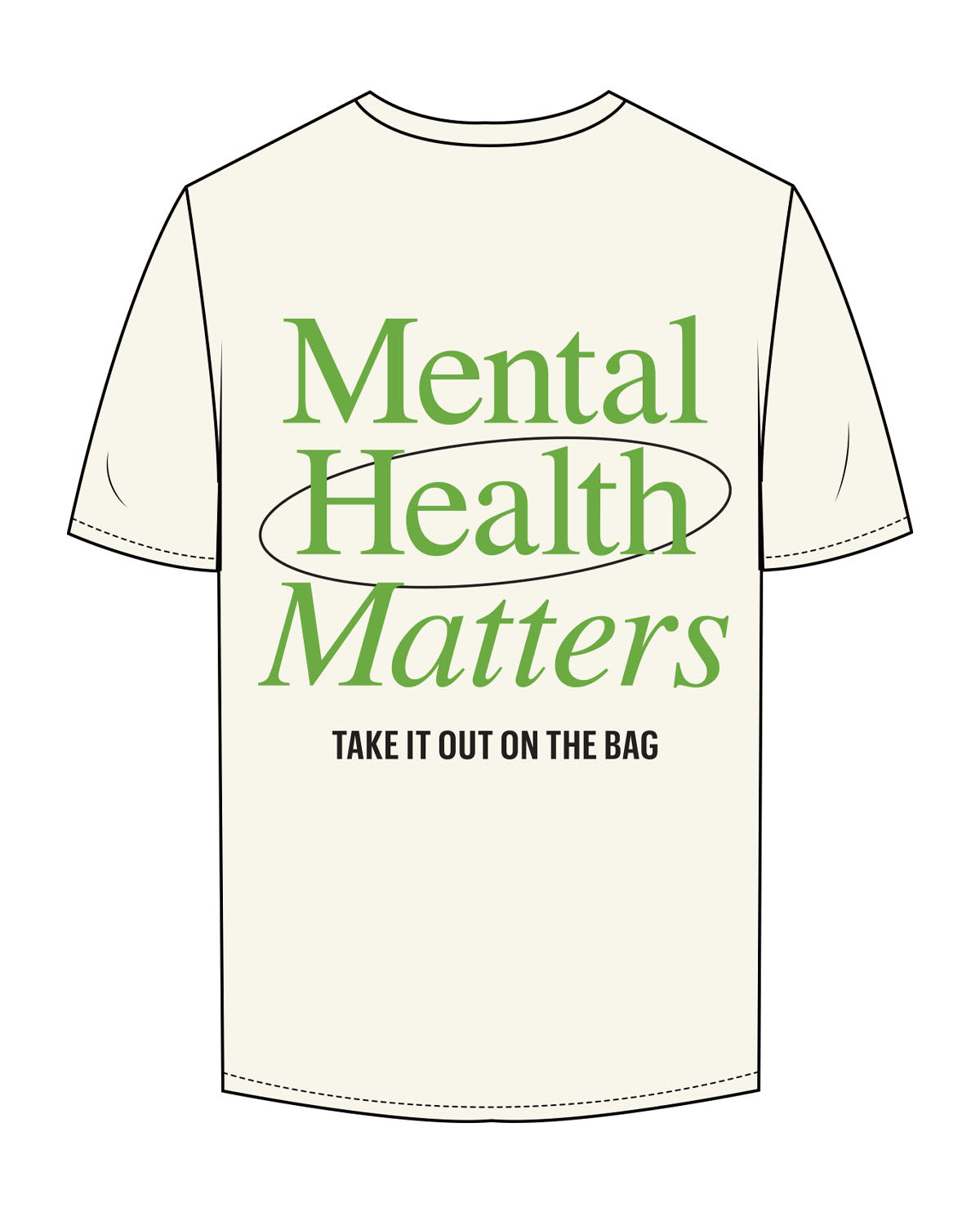 The Mens Tee - Off White - Box Union - Left Chest & Full Back - Full Color