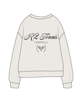 The Womens Crewneck - Bone - Reds 2 - Left Chest Embroidered - Back Stacked Printed - Black