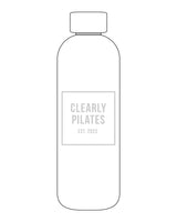 The Water Bottle - White - Clearly Pilates - Center Stacked - Tone on Tone