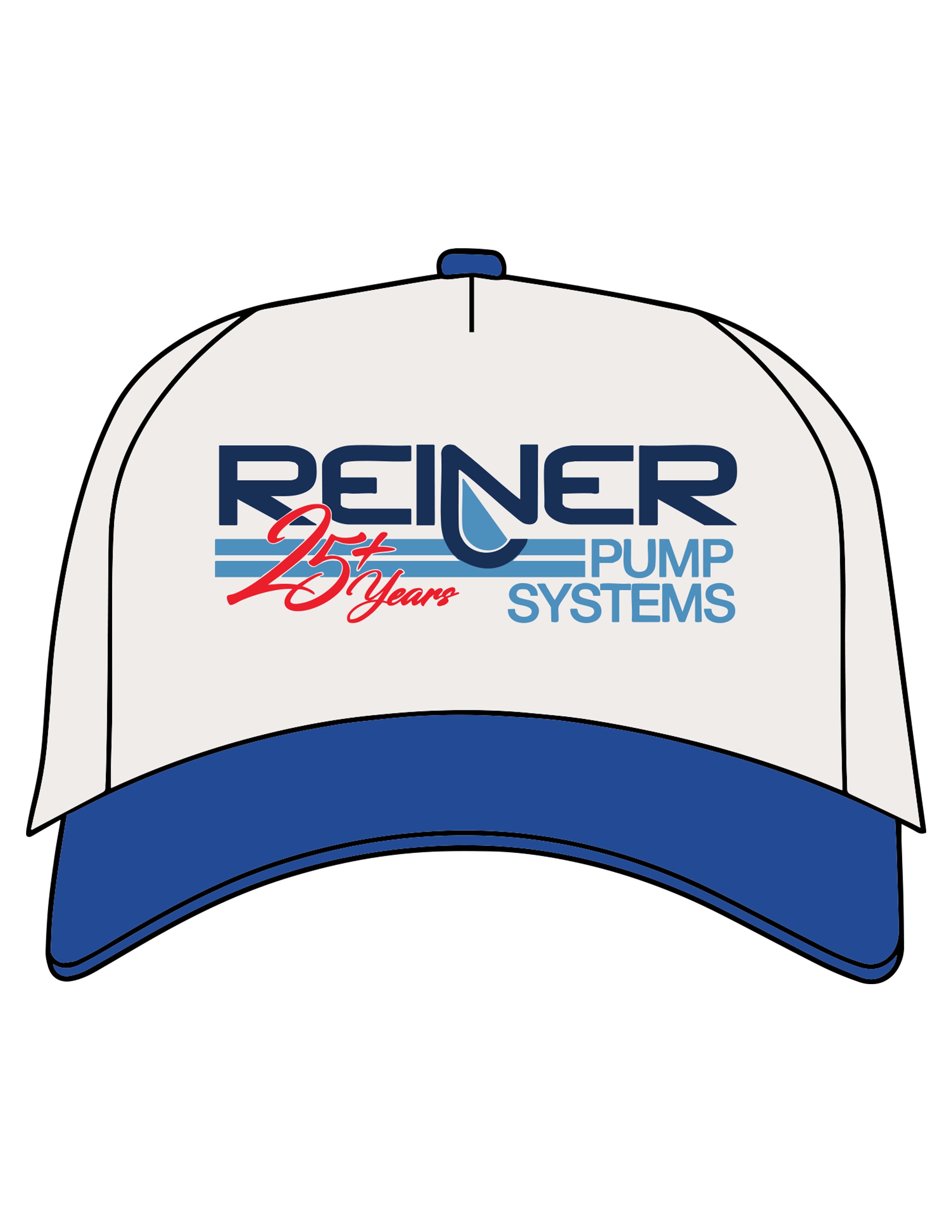 The Canvas Cap - Natural / Liberty - Reiner Pump Systems - Center Crown Stacked - Printed - Full Color