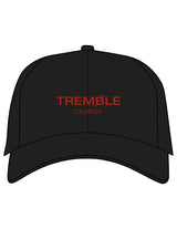 The Canvas Cap - Black - Tremble - Center Crown Stacked Location - Embroidered - Cherry