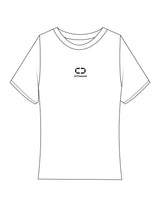 The Baby Tee - White - C2 Financial- Center Chest Stacked - Printed - Black