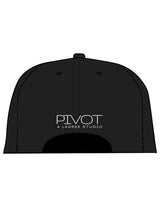 The Dad Hat - Black - Pivot - ALS - Center Crown Stacked & Back Stacked - Embroidered - White