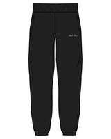 The Womens Sweatpants - Black - M4Lagree - Left Leg Script - Embroidered - White
