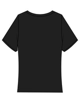 The Baby Tee - Black - Lagree Fit Studio - Center Chest - Printed - Cream