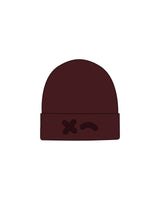 The Beanie - Maroon - Rumble - Center Brim - Embroidered - Tone on Tone