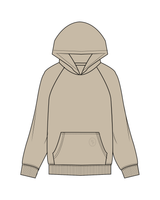 The Mens Hoodie - Washed Taupe - Honor Pilates - Pocket / Back - Washed Taupe