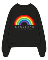 The Womens Crewneck - Black - Cyclebar - Left Chest / Back - Full Color