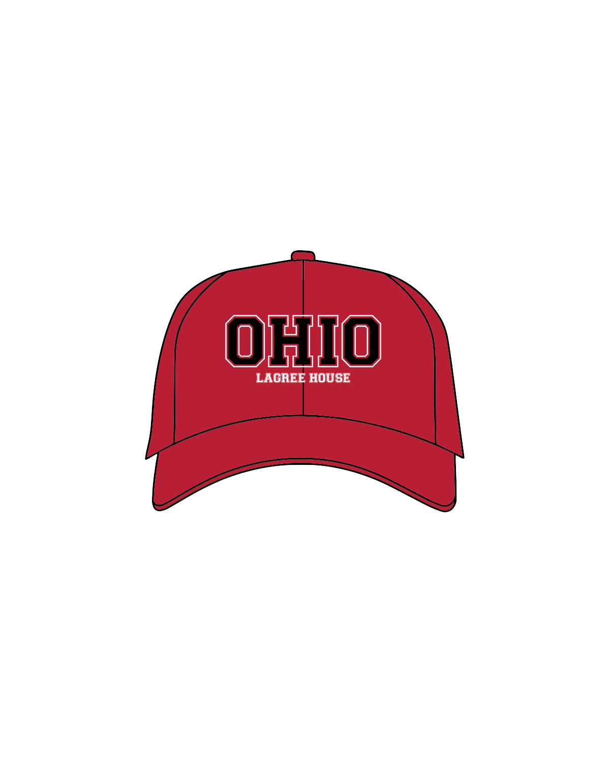 The Dad Hat - Red - Lagree House - Ohio - Full Color