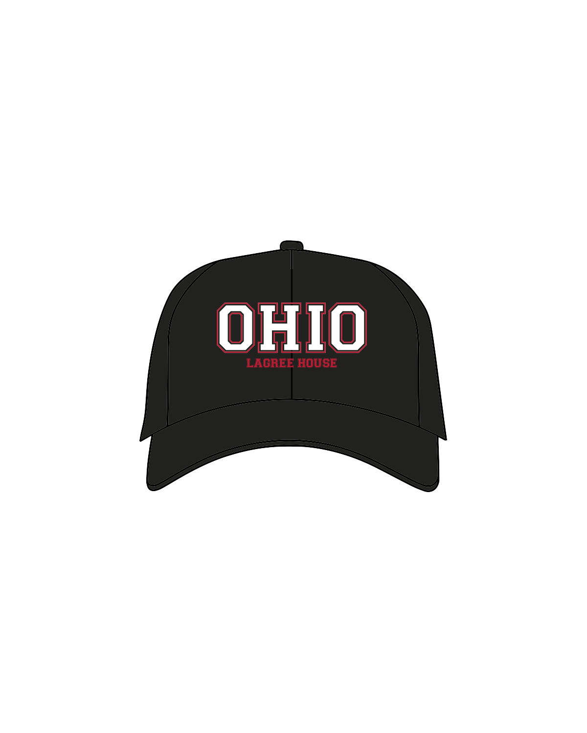 The Dad Hat - Black - Lagree House - Ohio - Full Color