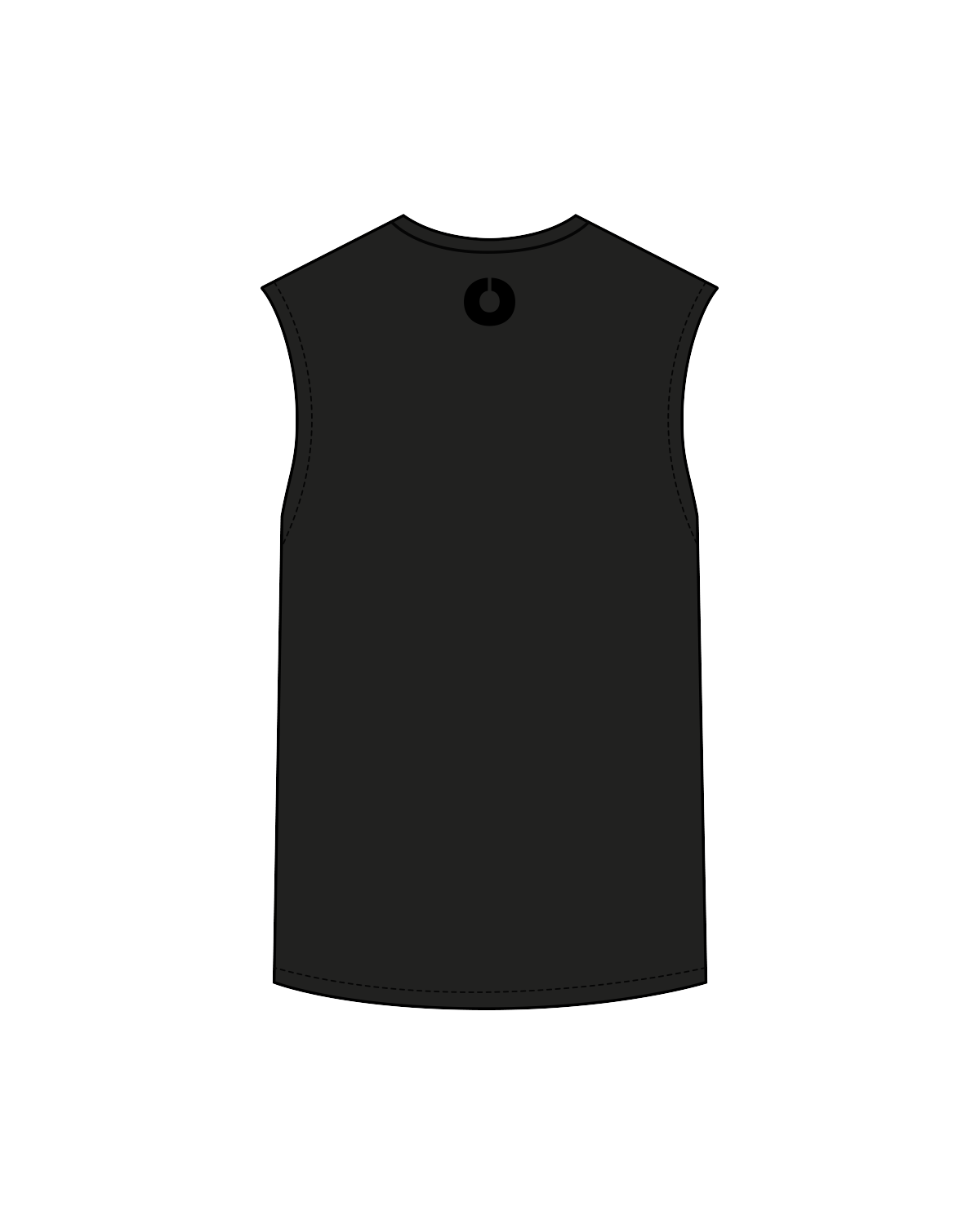 The Womens Classic Tank - Black - Olympia - Center Chest / Back - Black