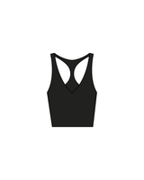The Racer Tank - Black - SWTY - Back - White