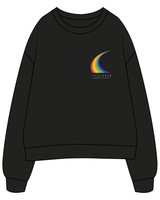 The Womens Crewneck - Black - Cyclebar - Left Chest / Back - Full Color