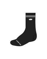 The Crew Socks - Black - Spin Queen - White Logos