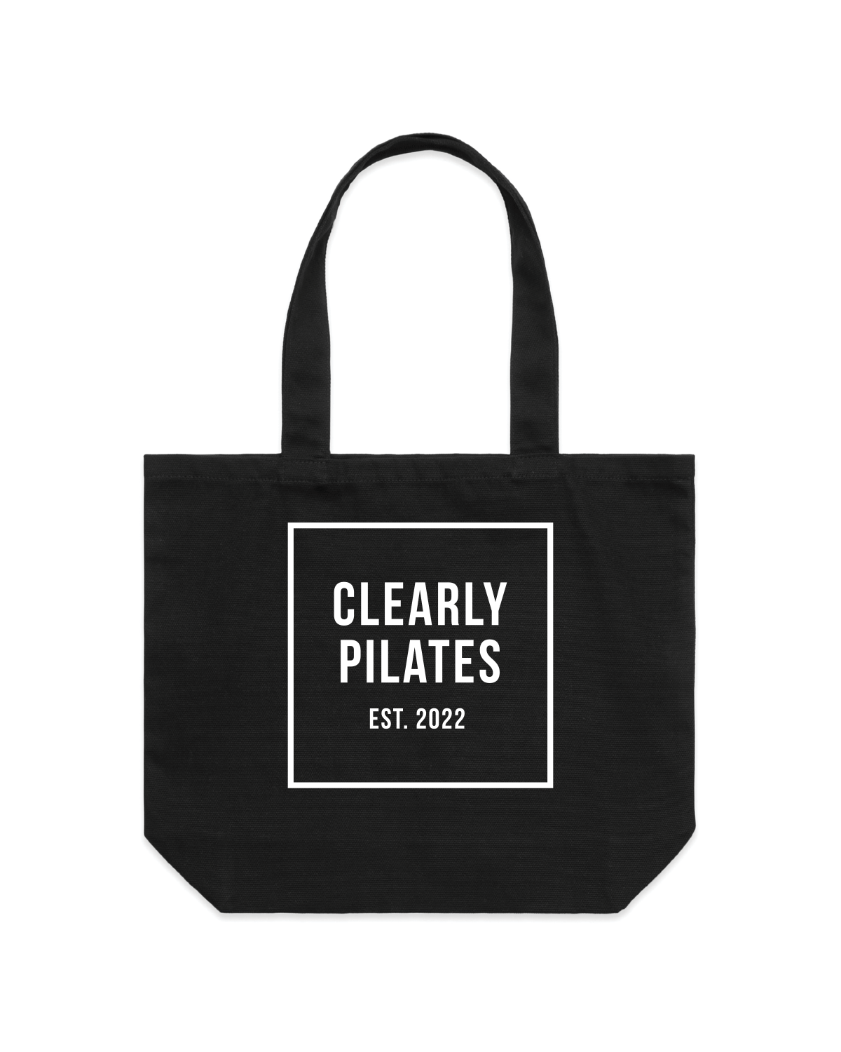 The Tote Bag - Black - Clearly Pilates - White