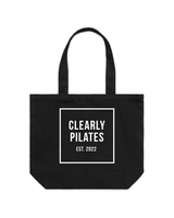 The Tote Bag - Black - Clearly Pilates - White