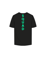 The Mens Tee - Black - HiLo House - Front / Back - Neon Green
