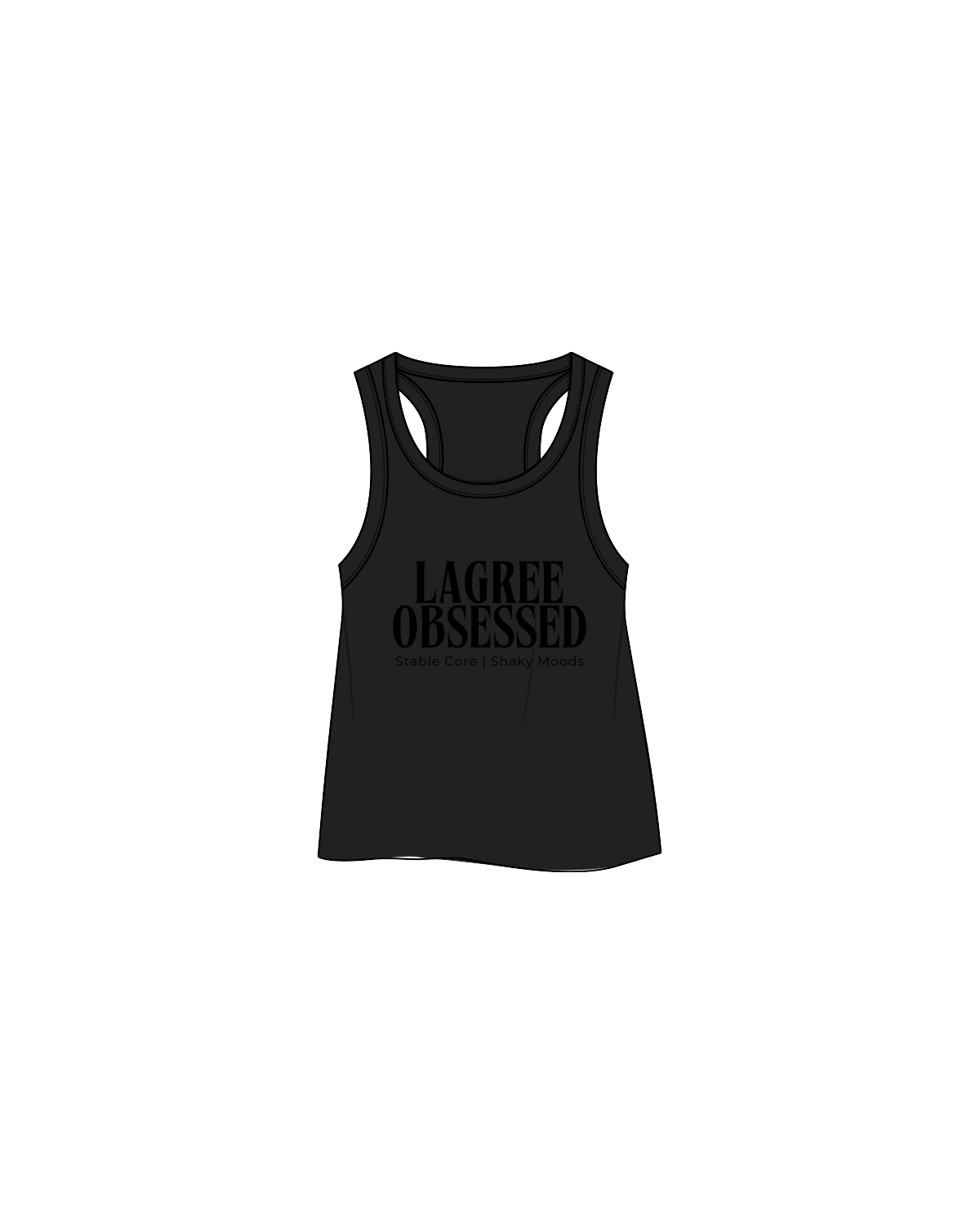 The Crop Tank - Black - Lagreeing At Home - Lagree Obbsessed - Black