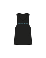 The Womens Racerback Tank - Black - HTB Aesthetics - Center / Back - Full Color