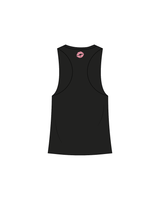 The Womens Racerback Tank - Black - HTB Aesthetics - Center / Back - Pink