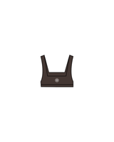 The Box Cut Bra - Cafe - Honor Pilates - Front/Back - White