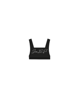 The Box Cut Bra - Black - Jess Be Fit - Center Chest - White
