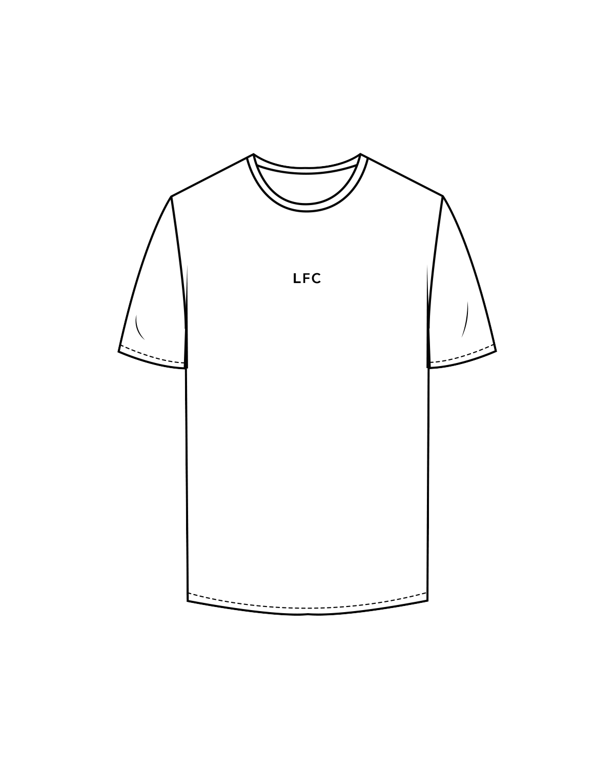 The Mens Tee - White - Lagree Fitness Club - Center Chest / Back - White / Black