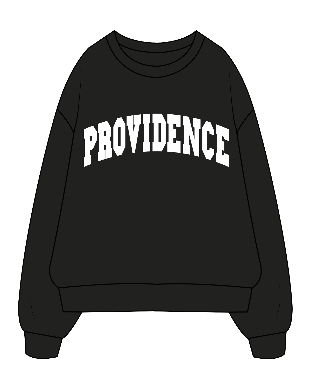 The Classic Crewneck - Black - Core Cycle Lagree - Front / Back - White