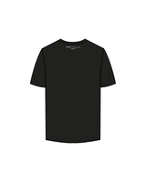 The Mens Tee - Black - Tight Dallas - Center / Back - White