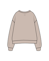 The Womens Crewneck - Bone - SWTY - Varsity / Back - Bone