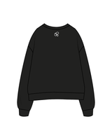 The Womens Crewneck - Black - SWTY - Varsity / Back - White