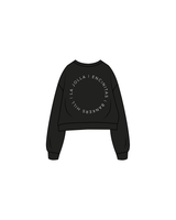 The Oversized Crop - Black - Blush Tan - Front / Back - Bone