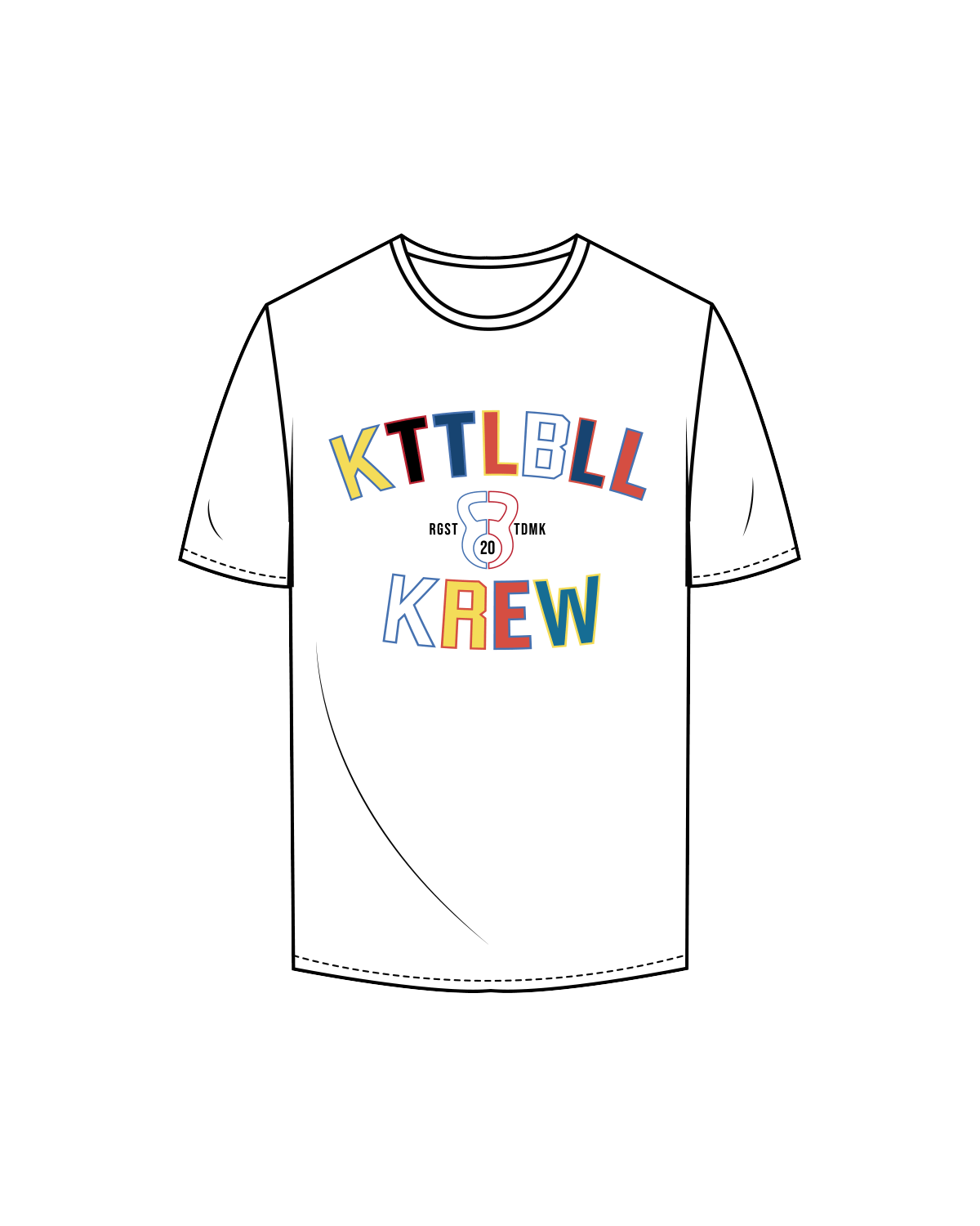 The Mens Tee - White - Kettleflex - Arch - Full Color
