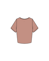 The Crop Tee - Clay - Lagree House - House Center Logo / Back Neck Logo - Clay
