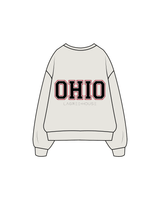 The Womens Crewneck - Washed Bone - Lagree House - Left Chest / Back - Full Color