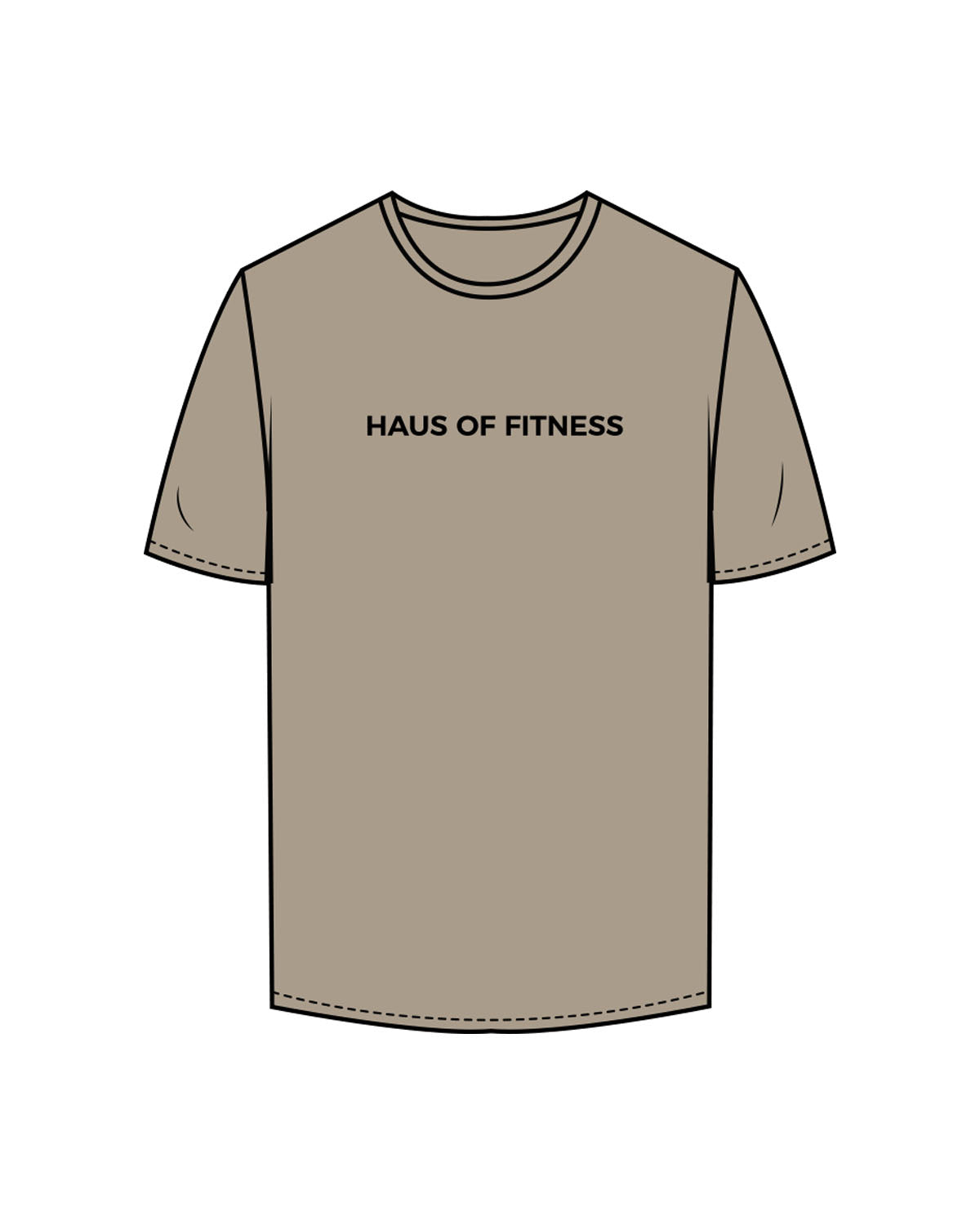 The Mens Tee - Eucalyptus - Haus of Fitness - Center Chest & Back Round - Printed - Full Color