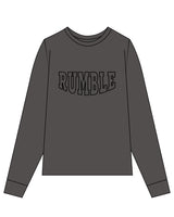 The Unisex Midweight Long Sleeve - Pepper - Rumble - Center Chest - Black