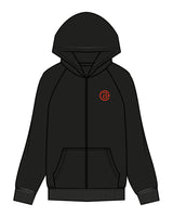 The Mens Zip Hoodie - Black - CB Fit - Left Chest & Back - Printed - Full Color