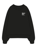 The Mens Crewneck - Black - Next Era Legal - Left Chest Stacked - Printed - White