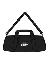The Gym Duffel - Black - Club Body - Front & Back Center Body - Printed - White