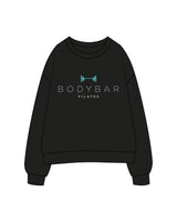 The Womens Crewneck - Black - JL Marketing / Bodybar - Center Chest Stacked & Back Neckline - Printed - Full Color