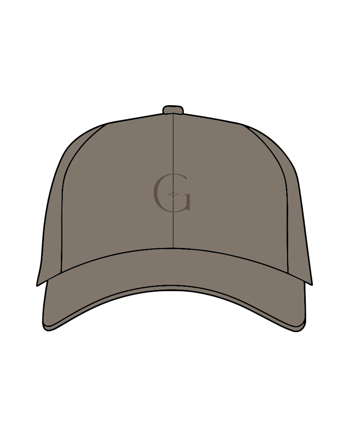 The Dad Hat - Olive - GlowPilates - Center Crown "G" & Center Back - Embroidered - Tone on Tone