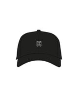 The Dad Hat - Black - Heat Bootcamp - Center Crown & Side Logo - Embroidered - White