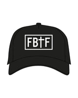 The Trucker Hat - Black - Fed By The Fruit - Center Crown - Embroidered - Puff - White